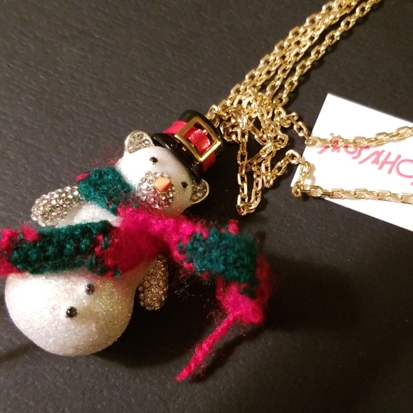 Betsey Johnson Jewelry - Betsey Johnson Snowman Bear Necklace